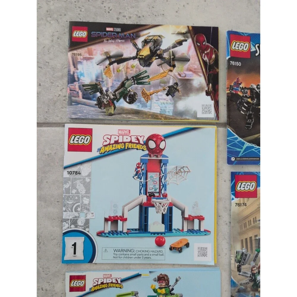Spiderman Marvel Lego Lot of 16 INSTRUCTIONS ONLY
